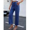 imageANRABESS Wide Leg Jeans for Women High Waist Baggy Straight Stretchy Flare Cropped Denim Pants with Patch Pockets 2025 Trendy Washed Navy Blue Medium