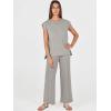 imageANRABESS Women 2 Piece Lounge Sets Summer Casual Knit Sweater Vest Pant Set Beach Vacation Airport Clothes 2025 Fall OutfitsGrey