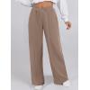 imageANRABESS Women Asymmetric High Waist Wide Straight Leg Sweatpants with Pockets 2024 Fall Trendy Sweat Jogger PantsLight Brown
