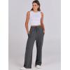 imageANRABESS Womens Wide Leg Sweatpants High Waist Baggy Flared Pants Drawstring Athletic Joggers Sweat PantsDark Grey
