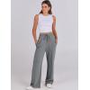 imageANRABESS Womens Wide Leg Sweatpants High Waist Baggy Flared Pants Drawstring Athletic Joggers Sweat PantsGrey
