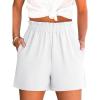 imageANRABESS Shorts for Women Summer Casual Elastic High Waisted Dressy Lounge Shorts Comfy Bottoms 2025 Beach Vacation ClothesWhite