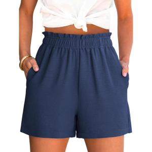 imageANRABESS Shorts for Women Summer Casual Elastic High Waisted Dressy Lounge Shorts Comfy Bottoms 2025 Beach Vacation ClothesDeep Blue