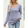 imageANRABESS Womens V Neck Sweaters 2025 Fall Long Sleeve Shirts Lightweight Ribbed Knit Basic Casual Office Work Tunic TopsBlue