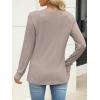 imageANRABESS Womens V Neck Sweaters 2025 Fall Long Sleeve Shirts Lightweight Ribbed Knit Basic Casual Office Work Tunic TopsGrey Khaki