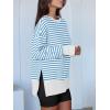 imageANRABESS Women Oversized Sweatshirts Thumbhole Long Sleeve Hoodies Shirts 2025 Fall Side Slit Pullover Top Teen Y2k OutfitsBule White Striped