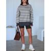 imageANRABESS Women Oversized Sweatshirts Thumbhole Long Sleeve Hoodies Shirts 2025 Fall Side Slit Pullover Top Teen Y2k OutfitsGrey Bule Striped