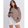 imageANRABESS Womens Sweatshirts Crewneck Fleece Oversized Pullover Sweaters Fall Winter Cute Tops Teen Girls Preppy Clothes 2025Gray Khaki