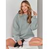 imageANRABESS Womens Sweatshirts Crewneck Fleece Oversized Pullover Sweaters Fall Winter Cute Tops Teen Girls Preppy Clothes 2025Sage Green