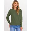 imageANRABESS Sweaters for Women 2025 Long Sleeve Crewneck Loose Fit Lightweight Knit Basic Fall Sweater OutfitsArmy Green