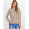 imageANRABESS Sweaters for Women 2025 Long Sleeve Crewneck Loose Fit Lightweight Knit Basic Fall Sweater OutfitsTan