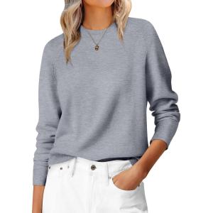 imageANRABESS Sweaters for Women 2025 Long Sleeve Crewneck Loose Fit Lightweight Knit Basic Fall Sweater OutfitsGrey