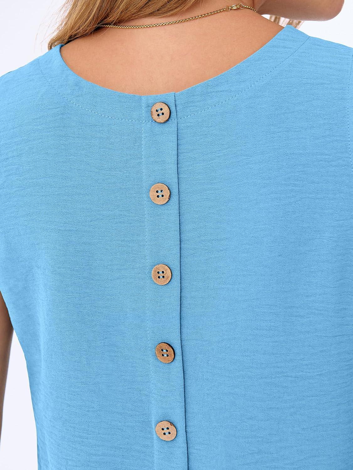 imageANRABESS Women Lounge Sets 2 Piece Outfits Summer Sleeveless Crop Tops Capri Wide Leg Pants Vacation Beach Travel SetsBright Blue