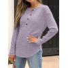imageANRABESS Long Sleeve Shirts for Women Henley Tops Dressy Casual TShirts Blouses 2025 Fall Lightweight SweatersLight Purple
