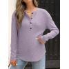 imageANRABESS Long Sleeve Shirts for Women Henley Tops Dressy Casual TShirts Blouses 2025 Fall Lightweight SweatersLight Purple
