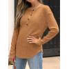 imageANRABESS Long Sleeve Shirts for Women Henley Tops Dressy Casual TShirts Blouses 2025 Fall Lightweight SweatersRust Orange
