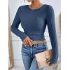 imageANRABESS Long Sleeve Shirts for Women Ribbed Knit Tshirt Slim Fit Crewneck Basic Tee Top 2025 Fall Casual Work Trendy ClothesDark Blue