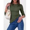 imageANRABESS Long Sleeve Shirts for Women Ribbed Knit Tshirt Slim Fit Crewneck Basic Tee Top 2025 Fall Casual Work Trendy ClothesDeep Green