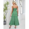 imageANRABESS Women Summer Maxi Dress 2025 Square Neck Sleeveless Casual Boho Floral High Waist Slit Travel Vacation SundressGreen Floral