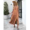 imageANRABESS Women Summer Maxi Dress 2025 Square Neck Sleeveless Casual Boho Floral High Waist Slit Travel Vacation SundressPrint Orange