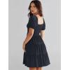 imageANRABESS Womens 2025 Summer Casual Dress Square Neck Puff Sleeve Boho Beach Vacation Short DressDark Blue