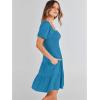 imageANRABESS Womens 2025 Summer Casual Dress Square Neck Puff Sleeve Boho Beach Vacation Short DressDeep Sky Blue