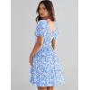 imageANRABESS Womens 2025 Summer Casual Dress Square Neck Puff Sleeve Boho Beach Vacation Short DressSkyblue Floral