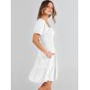 imageANRABESS Womens 2025 Summer Casual Dress Square Neck Puff Sleeve Boho Beach Vacation Short DressWhite