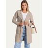 imageANRABESS Womens Cardigan Sweater Open Front Knit Long Coatigan Dressy Casual Jacket Coat 2025 Fall Outfits Classy ClothesDeep Apricort