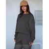 imageANRABESS Womens 2 Piece Outfits Lounge Sets Cropped Sweatshirt Joggers Fashion Sweatsuit Sweat Set 2025 Winter Travel OutfitsDark Grey