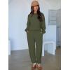imageANRABESS Womens 2 Piece Outfits Lounge Sets Cropped Sweatshirt Joggers Fashion Sweatsuit Sweat Set 2025 Winter Travel OutfitsOlive