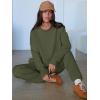 imageANRABESS Womens 2 Piece Outfits Lounge Sets Cropped Sweatshirt Joggers Fashion Sweatsuit Sweat Set 2025 Winter Travel OutfitsOlive