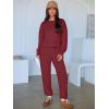 imageANRABESS Womens 2 Piece Outfits Lounge Sets Cropped Sweatshirt Joggers Fashion Sweatsuit Sweat Set 2025 Winter Travel OutfitsWine Red