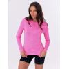 imageANRABESS Womens Long Sleeve Workout Quick Dry Fitted Yoga Gym Athletic ShirtsHot Pink