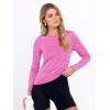 imageANRABESS Womens Long Sleeve Workout Quick Dry Fitted Yoga Gym Athletic ShirtsHot Pink