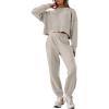 imageANRABESS Womens 2 Piece Outfits Lounge Sets Cropped Sweatshirt Joggers Fashion Sweatsuit Sweat Set 2025 Winter Travel OutfitsPeytoe