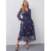 imageANRABESS Womens Floral Long Sleeve Maxi Dress V Neck Chiffon Flowy Boho ALine 2025 Fall Wedding Guest Party Wrap DressesFloral Navy Blue