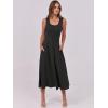 imageANRABESS Womens Summer Casual Sleeveless Midi Dresses Scoop Neck Fit ampamp Flare ALine Flowy Long Sundress Beach Outfits Black Medium