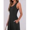 imageANRABESS Womens Summer Casual Sleeveless Midi Dresses Scoop Neck Fit ampamp Flare ALine Flowy Long Sundress Beach Outfits Black Medium