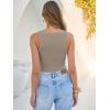 imageANRABESS Tank Tops for Women V Neck Ribbed Knit Slim Fitted Sleeveless Basic Tee Tanks Casual Summer Clothes 2026Light Khaki
