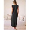imageANRABESS Women Summer Casual Sleeveless Maxi Dress 2026 Crewneck Loose Split WrinkleFree Beach Travel Vacation Long SundressBlack
