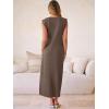 imageANRABESS Women Summer Casual Sleeveless Maxi Dress 2026 Crewneck Loose Split WrinkleFree Beach Travel Vacation Long SundressBrown