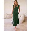 imageANRABESS Women Summer Casual Sleeveless Maxi Dress 2026 Crewneck Loose Split WrinkleFree Beach Travel Vacation Long SundressDeep Green
