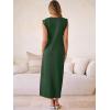 imageANRABESS Women Summer Casual Sleeveless Maxi Dress 2026 Crewneck Loose Split WrinkleFree Beach Travel Vacation Long SundressDeep Green