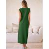 imageANRABESS Women Summer Casual Sleeveless Maxi Dress 2026 Crewneck Loose Split WrinkleFree Beach Travel Vacation Long SundressForest Green