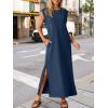 imageANRABESS Women Summer Casual Sleeveless Maxi Dress 2026 Crewneck Loose Split WrinkleFree Beach Travel Vacation Long SundressNavy Blue