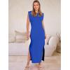 imageANRABESS Women Summer Casual Sleeveless Maxi Dress 2026 Crewneck Loose Split WrinkleFree Beach Travel Vacation Long SundressRoyal Blue