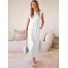 imageANRABESS Women Summer Casual Sleeveless Maxi Dress 2026 Crewneck Loose Split WrinkleFree Beach Travel Vacation Long SundressWhite