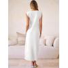 imageANRABESS Women Summer Casual Sleeveless Maxi Dress 2026 Crewneck Loose Split WrinkleFree Beach Travel Vacation Long SundressWhite