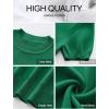 imageANRABESS Womens Short Sleeve Sweaters Wool Blend Crew Neck Sweater Shirts Business Casual Work Tops 2025 Summer OutfitsDeep Green